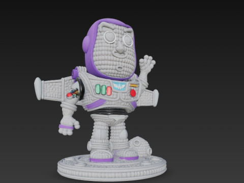 Buzz Lightyear Knit Figure To Infinity and Knitting 3D Принт Модель