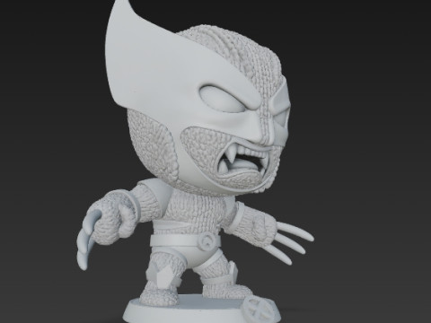 Wolverine Knit Figure The Clawed Hero Reimagined 3D 프린트 모델