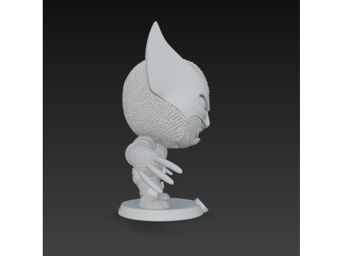 Wolverine Knit Figure The Clawed Hero Reimagined 3D 프린트 모델