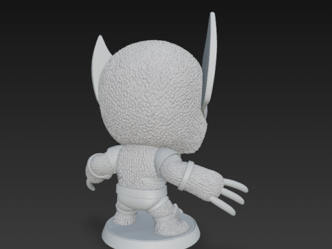 Wolverine Knit Figure The Clawed Hero Reimagined 3D 프린트 모델