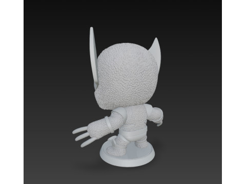 Wolverine Knit Figure The Clawed Hero Reimagined 3D 프린트 모델