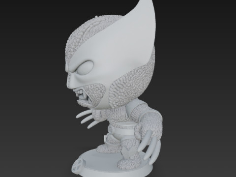 Wolverine Knit Figure The Clawed Hero Reimagined 3D 프린트 모델