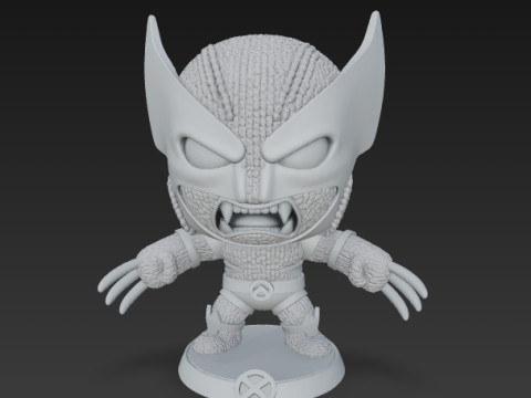 Wolverine Knit Figure The Clawed Hero Reimagined 3D 프린트 모델