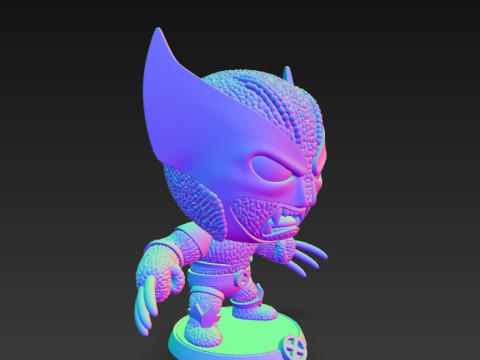 Wolverine Knit Figure The Clawed Hero Reimagined 3D 프린트 모델