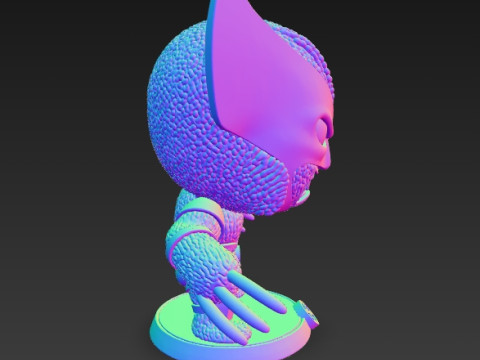 Wolverine Knit Figure The Clawed Hero Reimagined 3D 프린트 모델