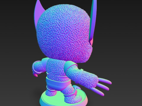 Wolverine Knit Figure The Clawed Hero Reimagined 3D 프린트 모델