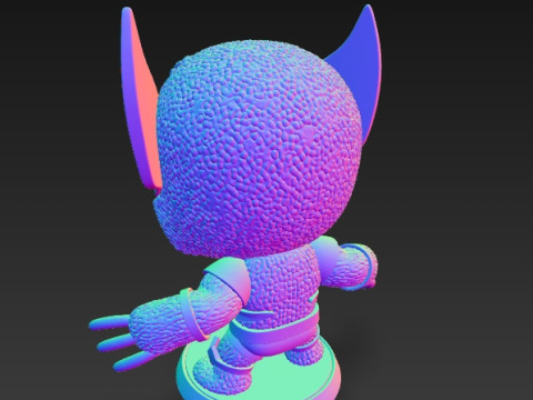 Wolverine Knit Figure The Clawed Hero Reimagined 3D 프린트 모델