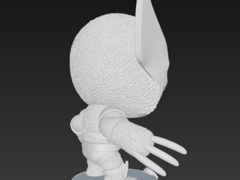 Wolverine Knit Figure The Clawed Hero Reimagined 3D 프린트 모델