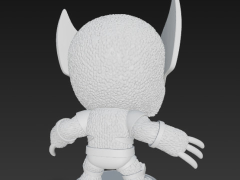 Wolverine Knit Figure The Clawed Hero Reimagined 3D 프린트 모델