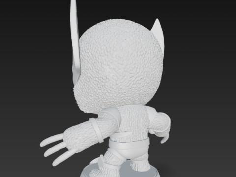 Wolverine Knit Figure The Clawed Hero Reimagined 3D 프린트 모델