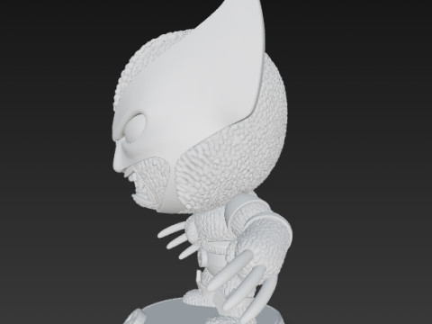 Wolverine Knit Figure The Clawed Hero Reimagined 3D 프린트 모델