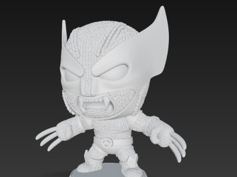 Wolverine Knit Figure The Clawed Hero Reimagined 3D 프린트 모델