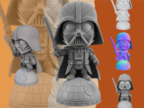 Darth Vader Knit Figure Galactic Dark Lord Reimagined 3D 打印模型