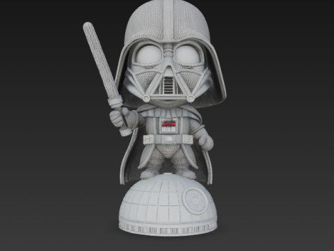 Darth Vader Knit Figure Galactic Dark Lord Reimagined 3D Print Model