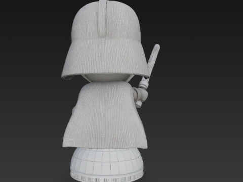 Darth Vader Knit Figure Galactic Dark Lord Reimagined 3D Print Model