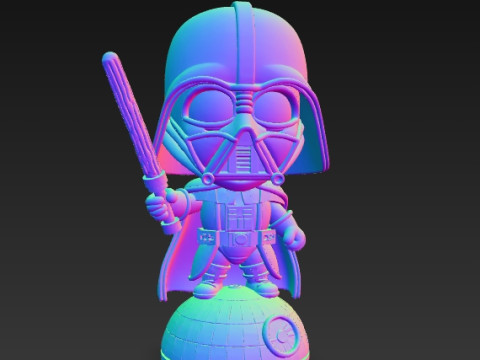 Darth Vader Knit Figure Galactic Dark Lord Reimagined 3D Print Model