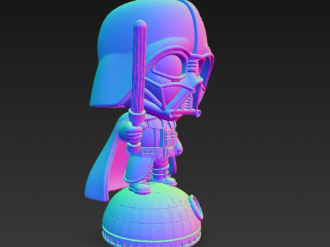 Darth Vader Knit Figure Galactic Dark Lord Reimagined 3D Print Model