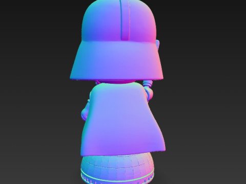 Darth Vader Knit Figure Galactic Dark Lord Reimagined 3D Print Model