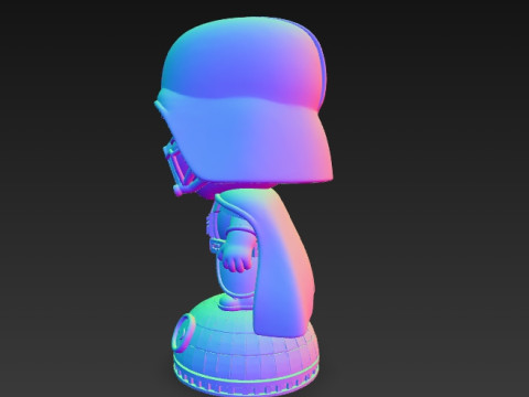 Darth Vader Knit Figure Galactic Dark Lord Reimagined 3D Print Model