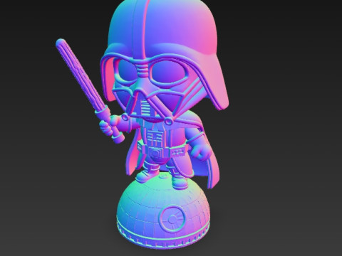 Darth Vader Knit Figure Galactic Dark Lord Reimagined 3D Print Model