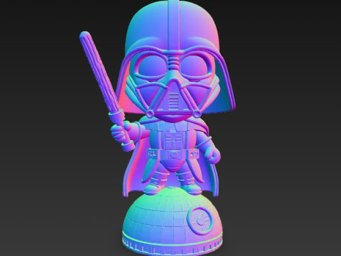 Darth Vader Knit Figure Galactic Dark Lord Reimagined 3D Print Model