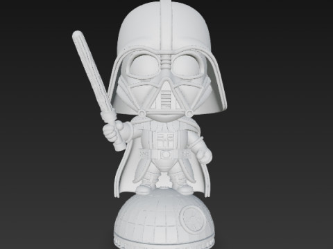 Darth Vader Knit Figure Galactic Dark Lord Reimagined 3D Print Model