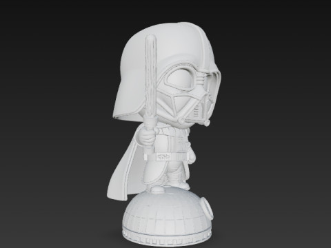 Darth Vader Knit Figure Galactic Dark Lord Reimagined 3D Print Model