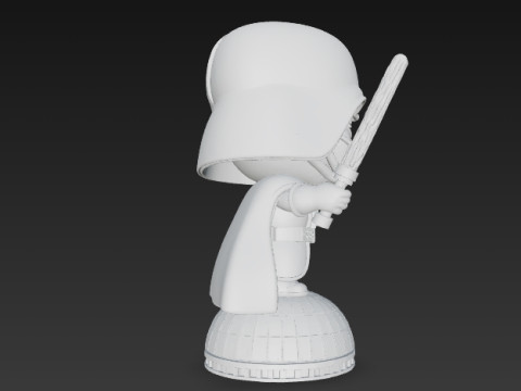 Darth Vader Knit Figure Galactic Dark Lord Reimagined 3D Print Model