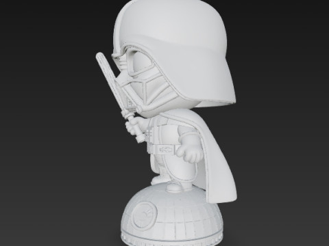 Darth Vader Knit Figure Galactic Dark Lord Reimagined 3D Print Model