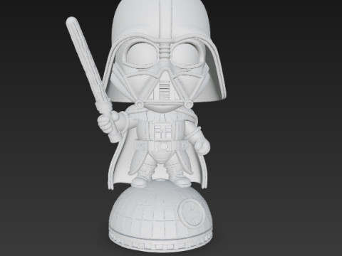 Darth Vader Knit Figure Galactic Dark Lord Reimagined 3D Print Model