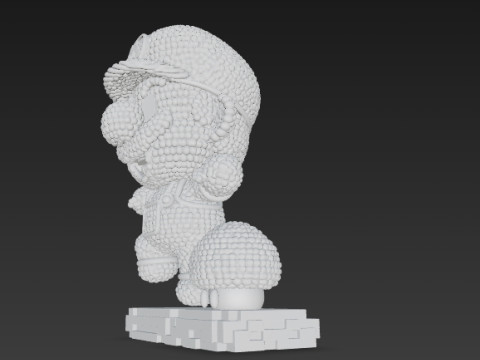 Mario Knit Figure 3D Print Model 3D Принт Модель