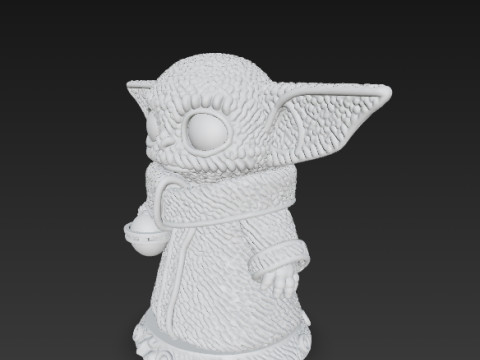 Grogu Knit Figure The Cutest Form of the Force Modelo de impresión 3D