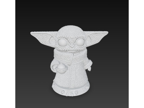 Grogu Knit Figure The Cutest Form of the Force Modelo de impresión 3D