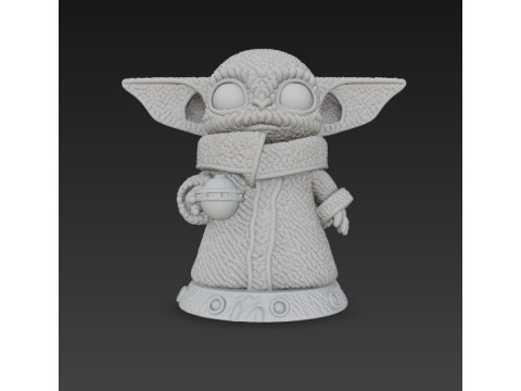 Grogu Knit Figure The Cutest Form of the Force Modelo de impresión 3D
