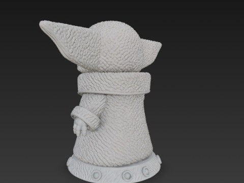 Grogu Knit Figure The Cutest Form of the Force Modelo de impresión 3D