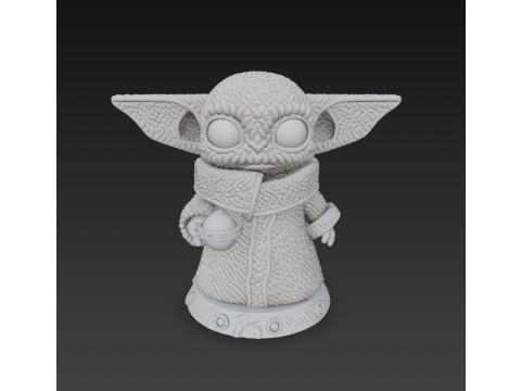 Grogu Knit Figure The Cutest Form of the Force Modelo de impresión 3D