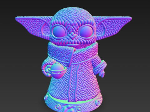 Grogu Knit Figure The Cutest Form of the Force Modelo de impresión 3D