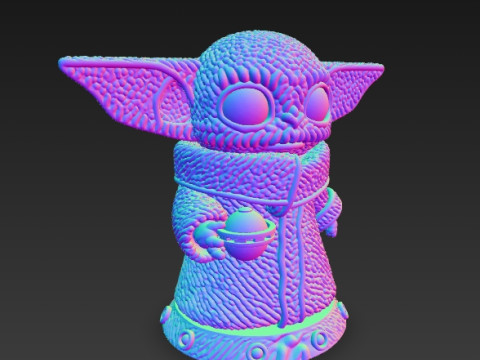 Grogu Knit Figure The Cutest Form of the Force Modelo de impresión 3D
