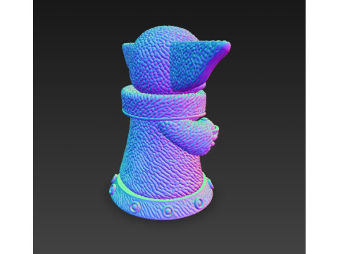Grogu Knit Figure The Cutest Form of the Force Modelo de impresión 3D