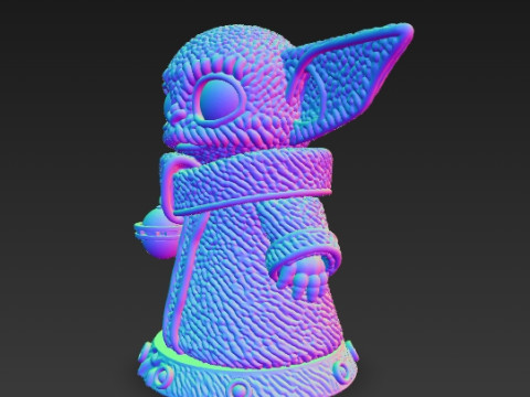 Grogu Knit Figure The Cutest Form of the Force Modelo de impresión 3D