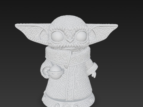 Grogu Knit Figure The Cutest Form of the Force Modelo de impresión 3D