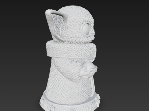 Grogu Knit Figure The Cutest Form of the Force Modelo de impresión 3D