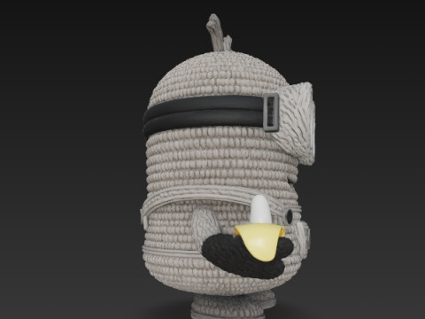 Minion Bob Knit Figure Banana Hero 3D 프린트 모델