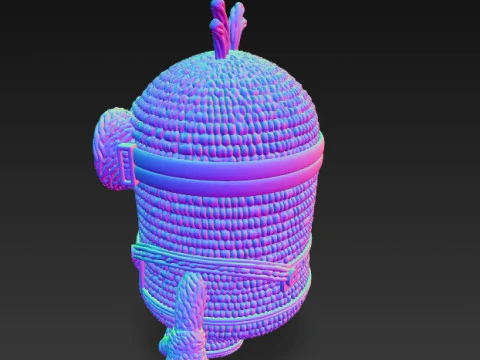Minion Bob Knit Figure Banana Hero 3D Print Model