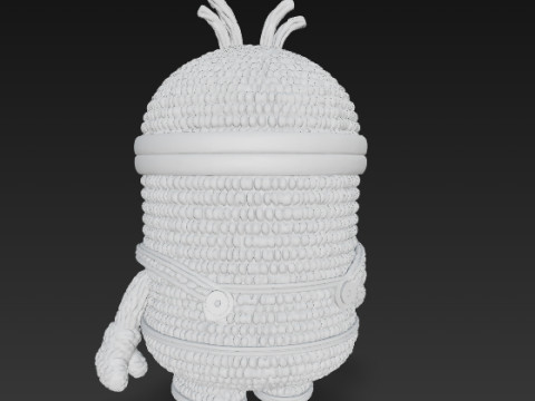 Minion Bob Knit Figure Banana Hero 3D 프린트 모델