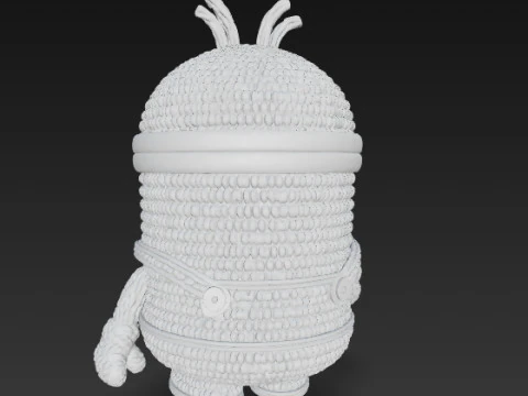Minion Bob Knit Figure Banana Hero 3D Print Model