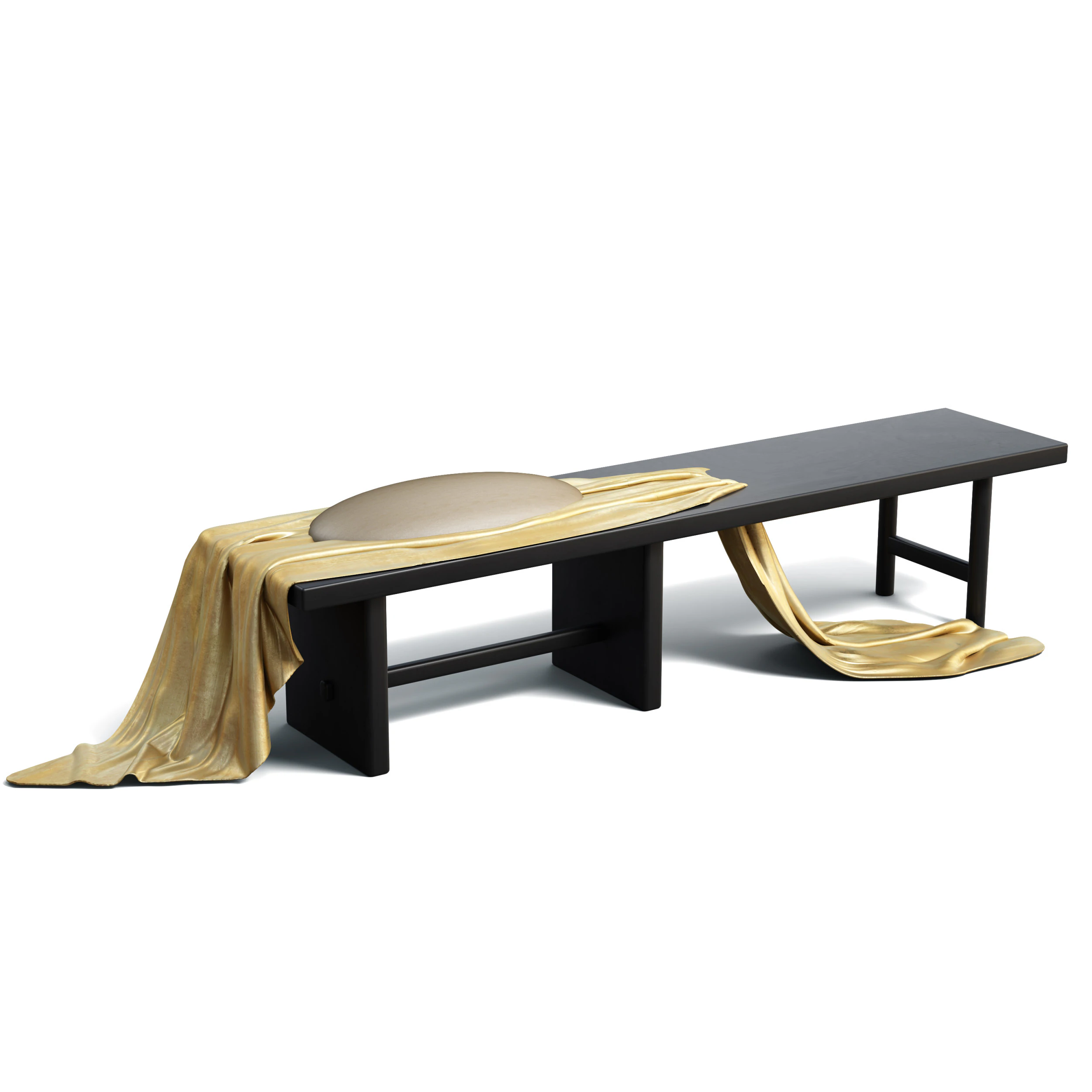 The Roman Bench 3D Model .c4d .max .obj .3ds .fbx .stl .blend 