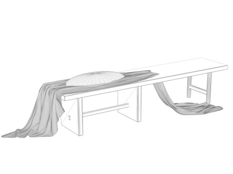The Roman Bench 3D Model