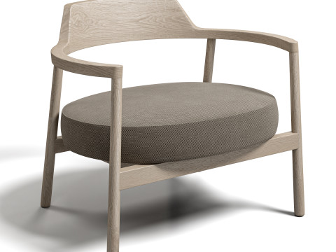 BT Alek Lounge Armchair Modello 3D