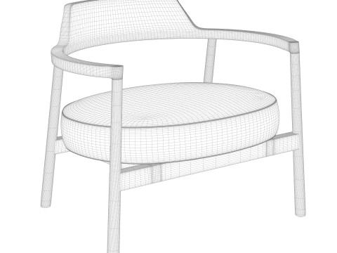 BT Alek Lounge Armchair 3D-Modell